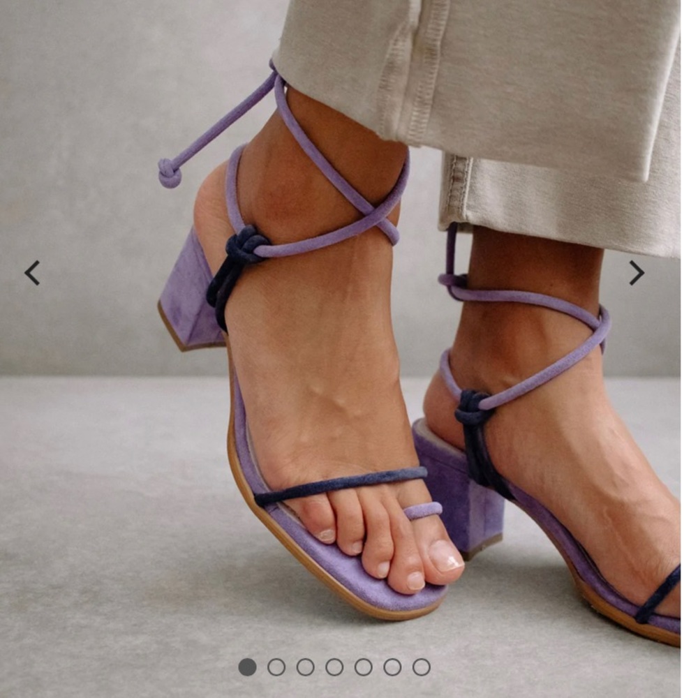 Grace Jasmine Navy Heeled Sandal